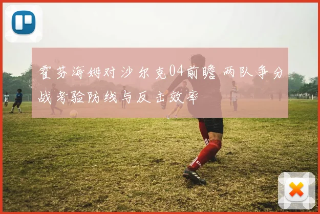 霍芬海姆对沙尔克04前瞻 两队争分战考验防线与反击效率