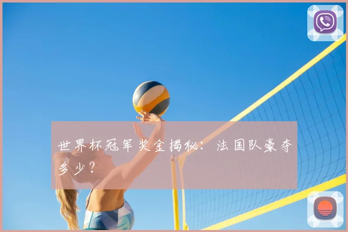 世界杯冠军奖金揭秘:法国队豪夺多少?